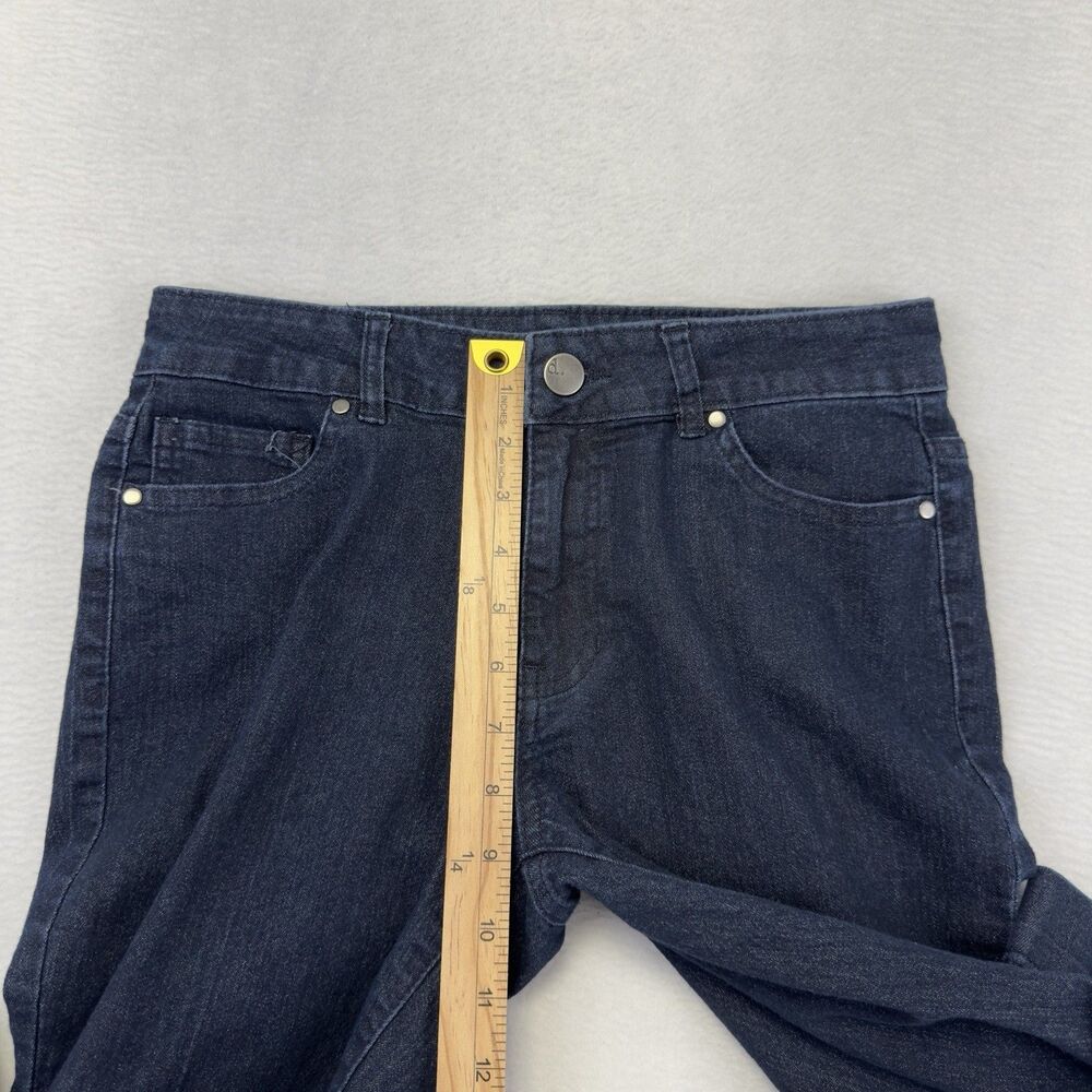 D. Jeans Career Jeans Straight‎ Womens 6 (28x25½) Dark Blue Stretchy Comfy - Picture 9 of 11